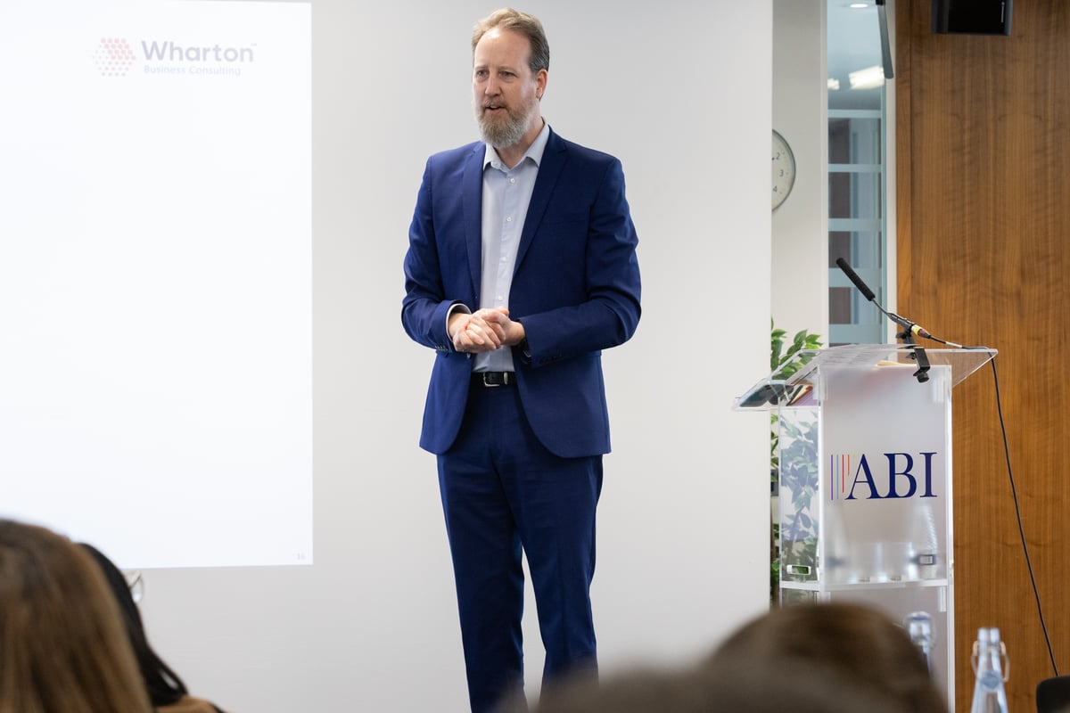 Tony speaking at the Association of British Insurers